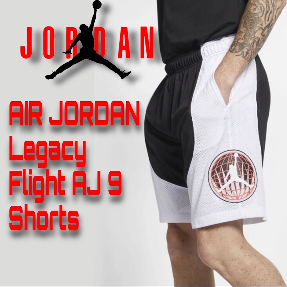 AIR JORDAN Legacy Flight AJ 9 Shorts sz Med